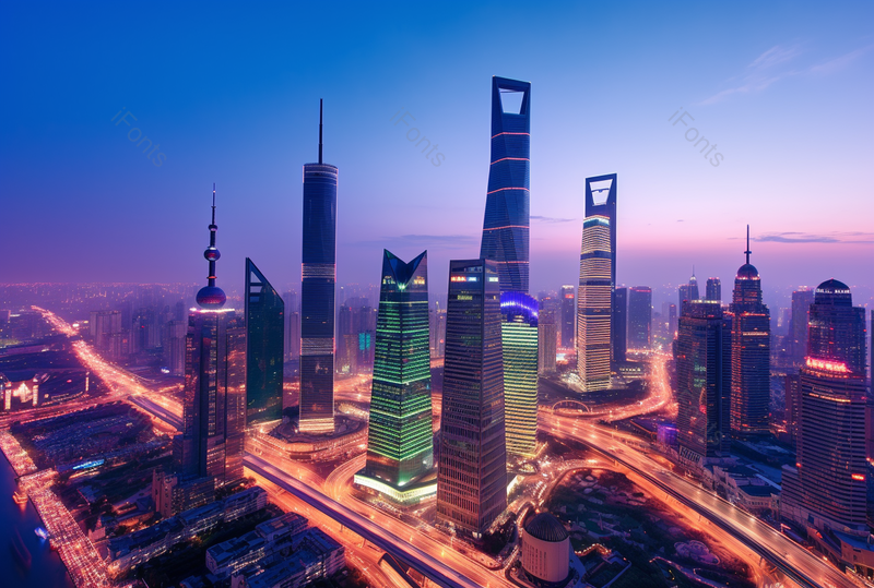 一线现代都市城市上海东方明珠高楼大厦灯光车流光轨夜景摄影,高清,摄影图,摄影图片,图片大全,摄影图免费下载